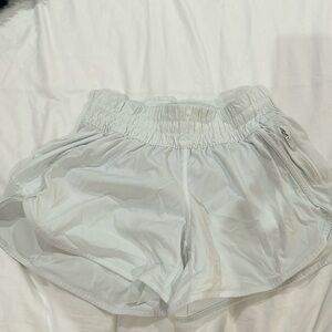 Lulu Lemon White 4 inch shorts